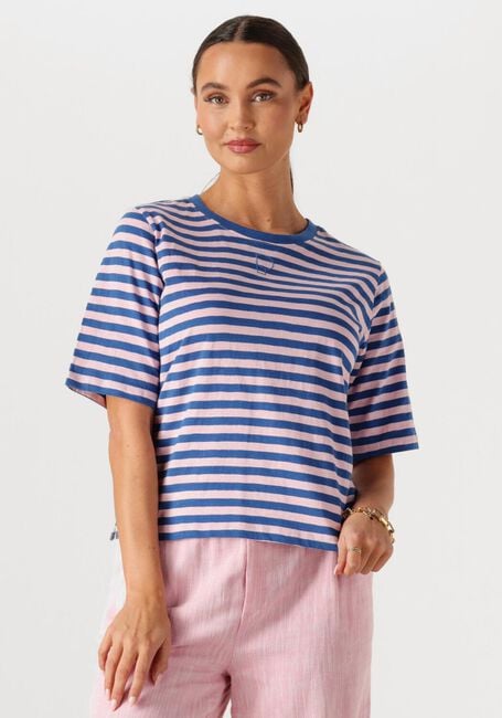 POM AMSTERDAM T-shirt TSHIRT STRIPE BLUE PINK en multicolore - large