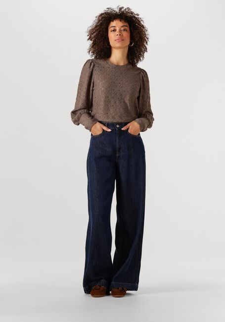 Bruine OBJECT Trui OBJLAILA L/S RE TOP NOOS - large