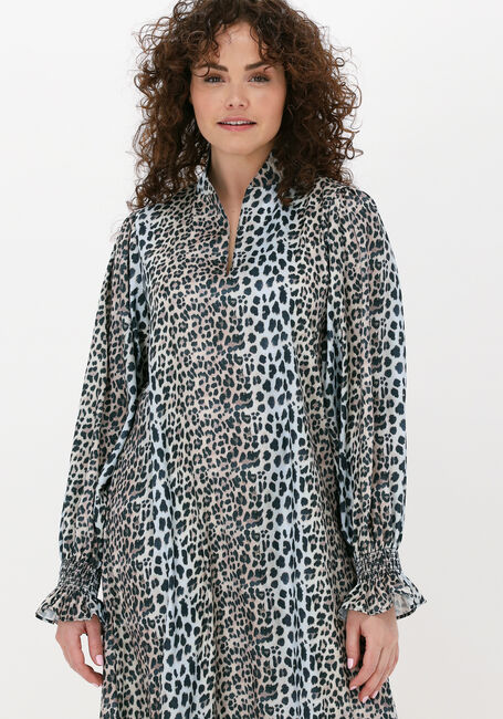 Taupe NOTES DU NORD Midi jurk CLAIRE DRESS - large