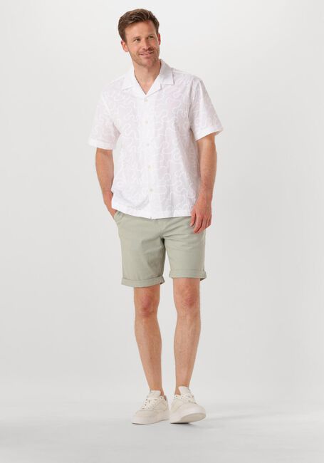 Witte SELECTED HOMME Casual overhemd SLHRELAXELI EMB SS SHIRT - large