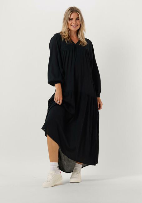 Donkerblauwe BY-BAR Maxi jurk HAYLEY DRESS - large