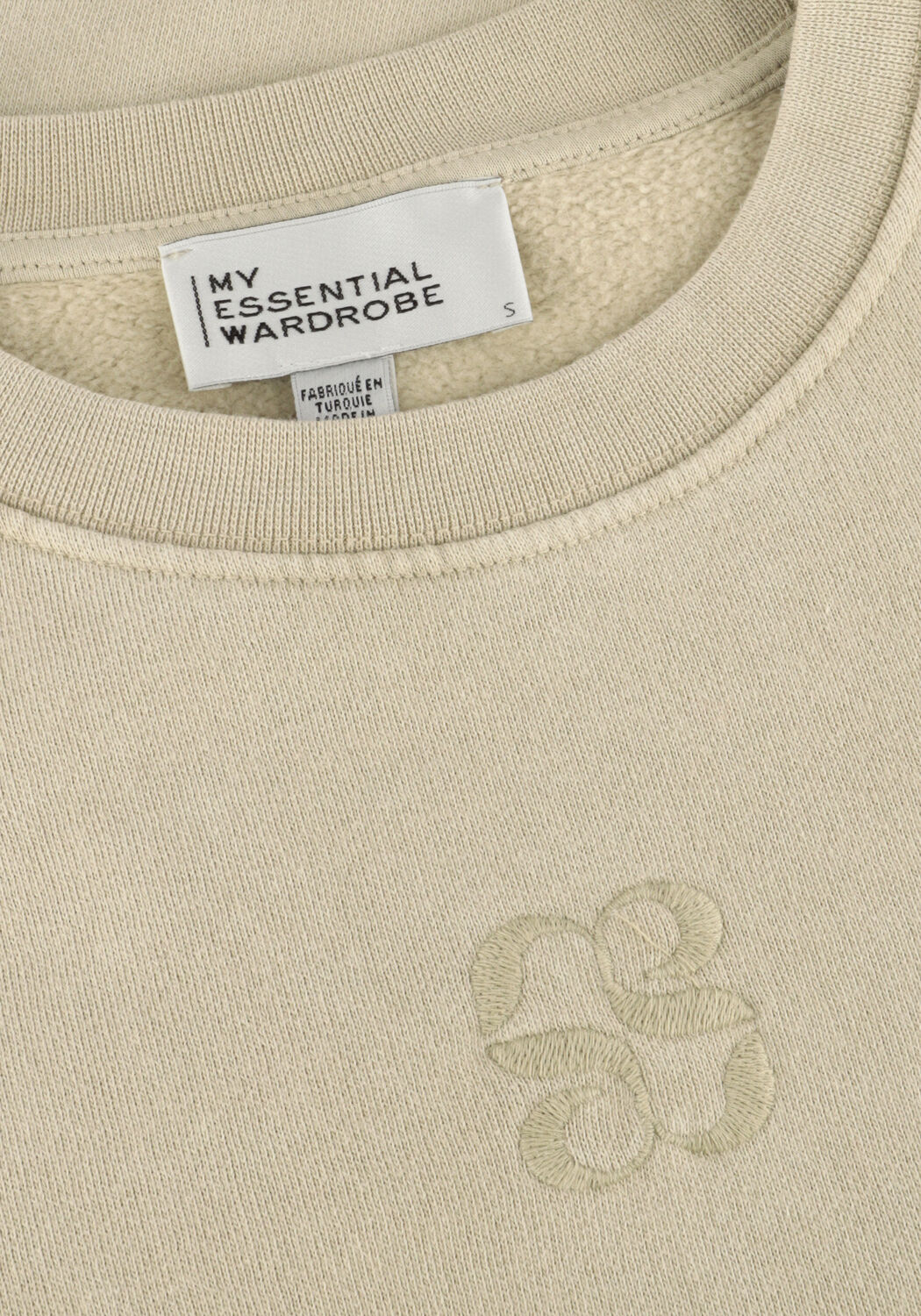 Beige MY ESSENTIAL WARDROBE Trui DIEGOMW LOGO EMB. SWEAT - large