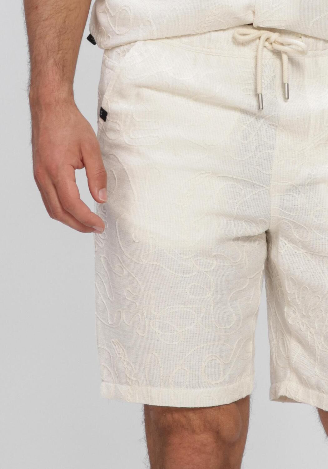 Witte BUTCHER OF BLUE Korte broek ALEX EMBRO SHORT - large