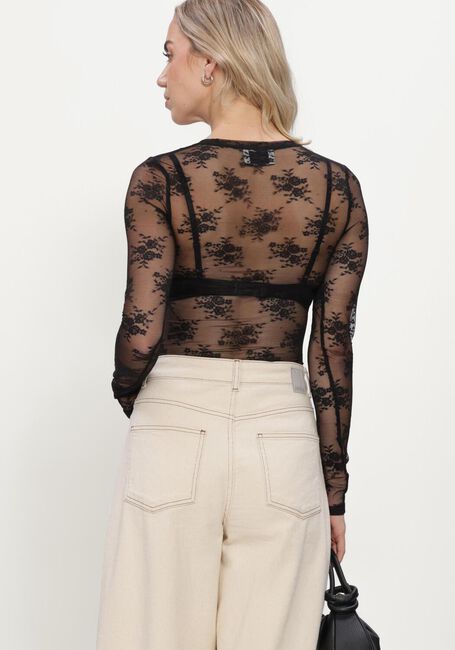 Zwarte NEO NOIR  EVANIA MESH BLOUSE - large