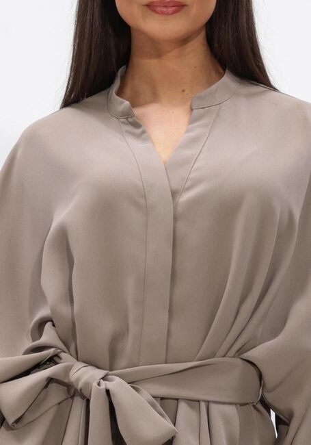 Taupe NEO NOIR  ELLERY CREPE BLOUSE - large