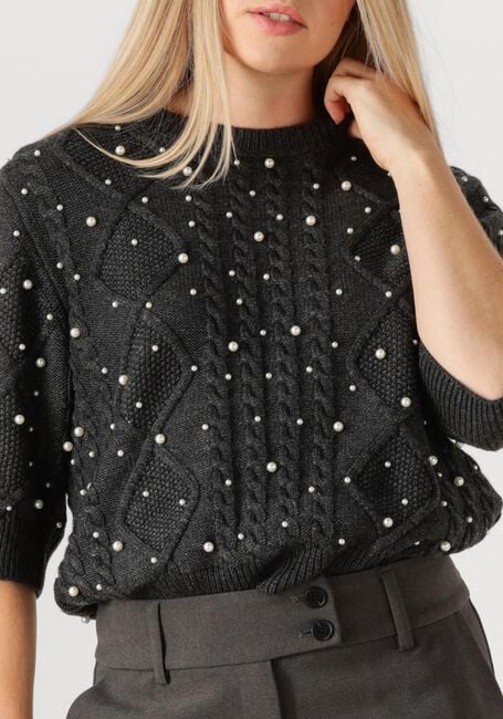 Donkergrijze GESTUZ Trui GZTAIBA DECO PULLOVER - large