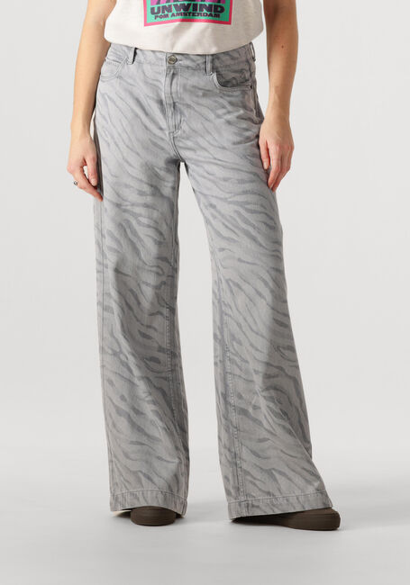 Grijze POM AMSTERDAM Jeans JEANS DENIM ANIMAL GREY - large