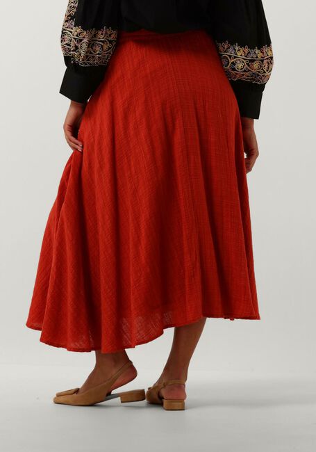 STELLA FOREST Jupe midi E24JU005 en rouge - large