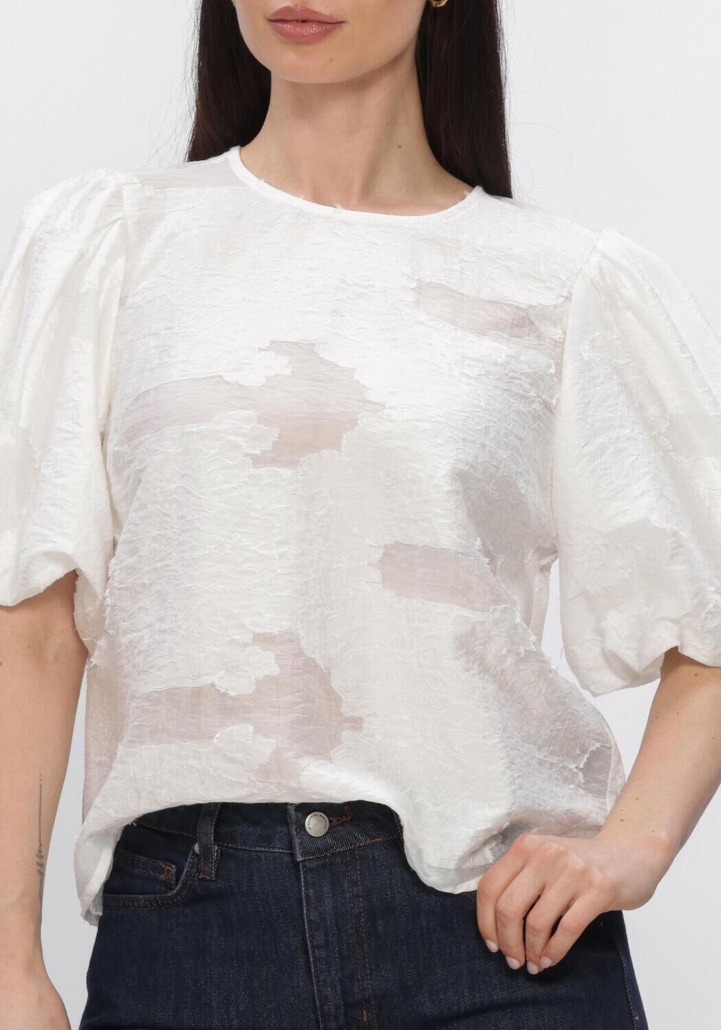 Witte MSCH COPENHAGEN Tops & T-shirts MSCHORKIDEA 2/4 TOP - large