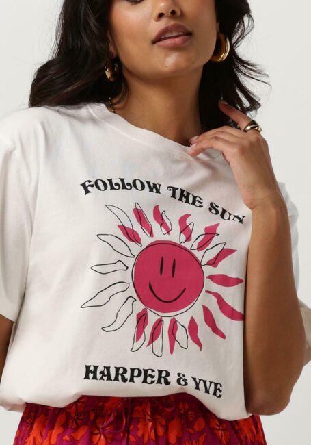 HARPER & YVE T-shirt SMILEY-SS Écru - large