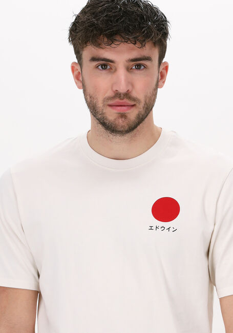 Gebroken wit EDWIN T-shirt JAPANESE SUN TS - large