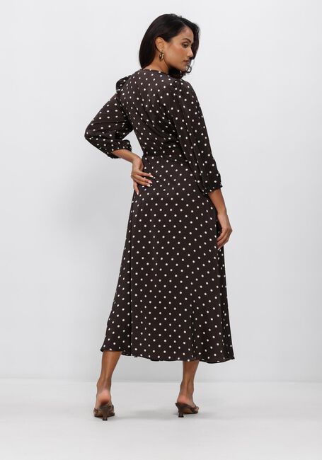 NEO NOIR Robe midi MALINGA DOT DRESS en marron - large