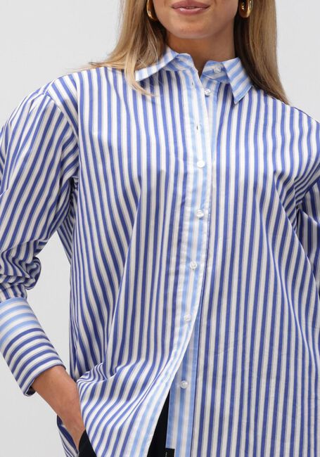 Blauwe HAUTE L'AMITI&Eacute;  LARK MIX STRIPE SHIRT - large