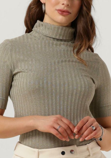 Olijf MY ESSENTIAL WARDROBE Top JANNIMW ROLLNECK BLOUSE - large