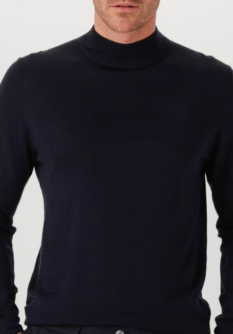 PROFUOMO Col roulé PULLOVER MOCK NECK MERINO Bleu foncé - large