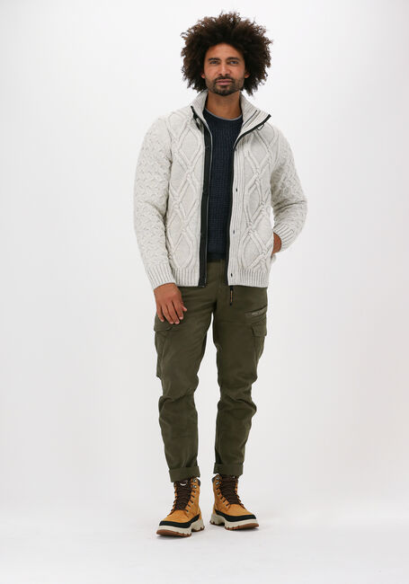 Lichtgrijze PME LEGEND Vest ZIP JACKET COTTON KNIT MIXED Y - large