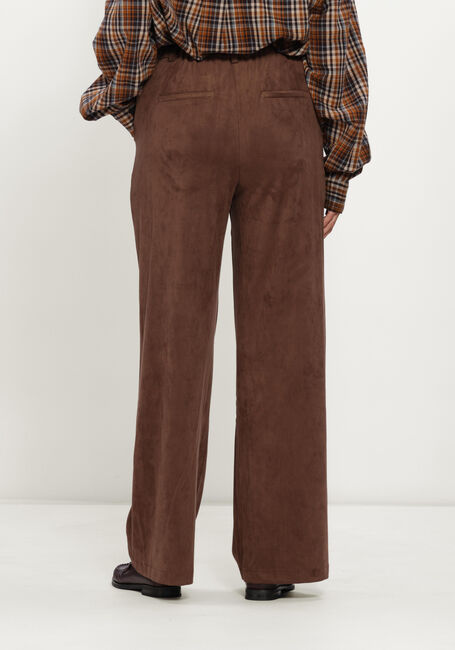 Bruine OBJECT Wijde broek OBJMIYA HW WIDE PANTS - large