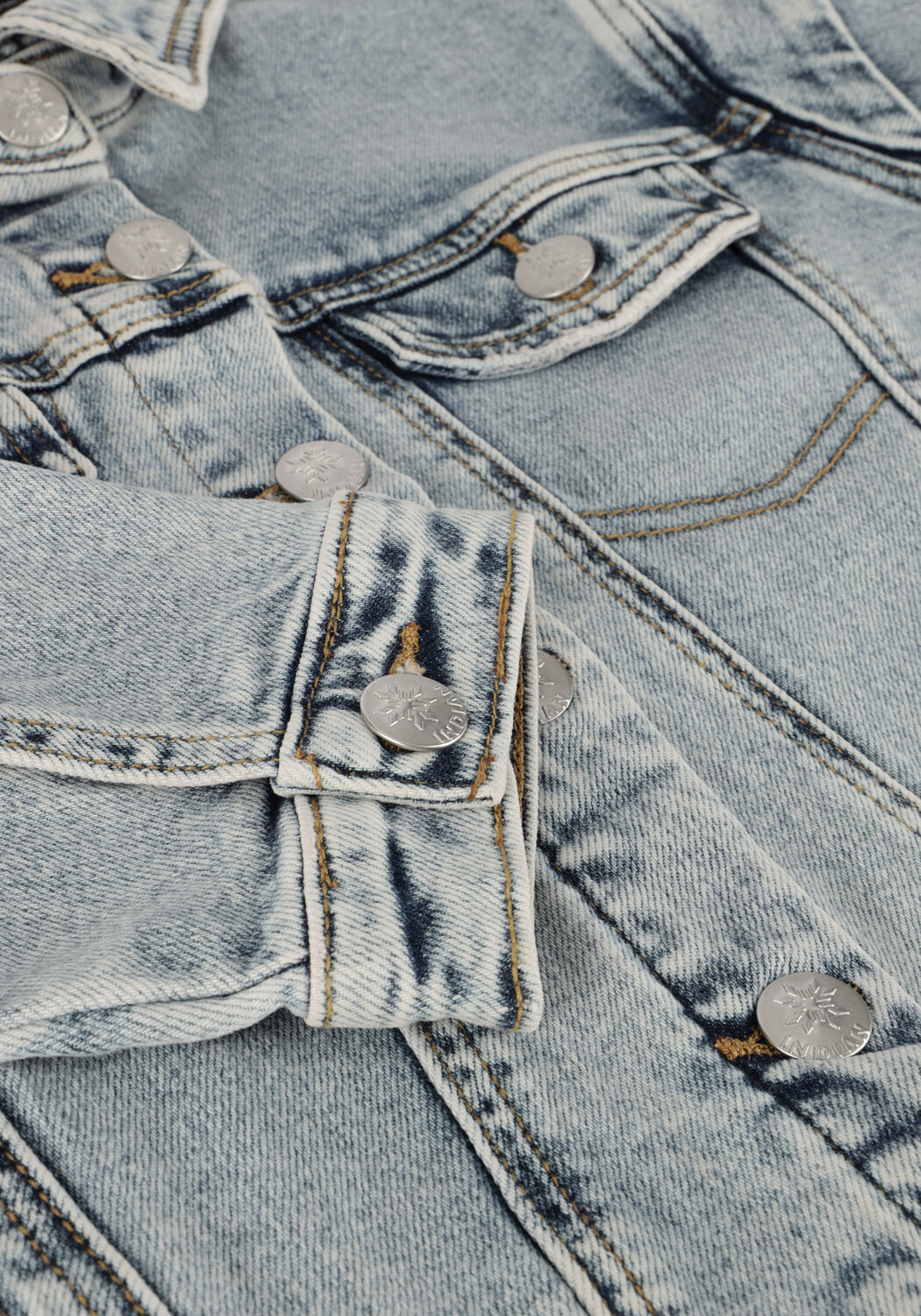 INDIAN BLUE JEANS Veste en jean DENIM JACKET en bleu - large