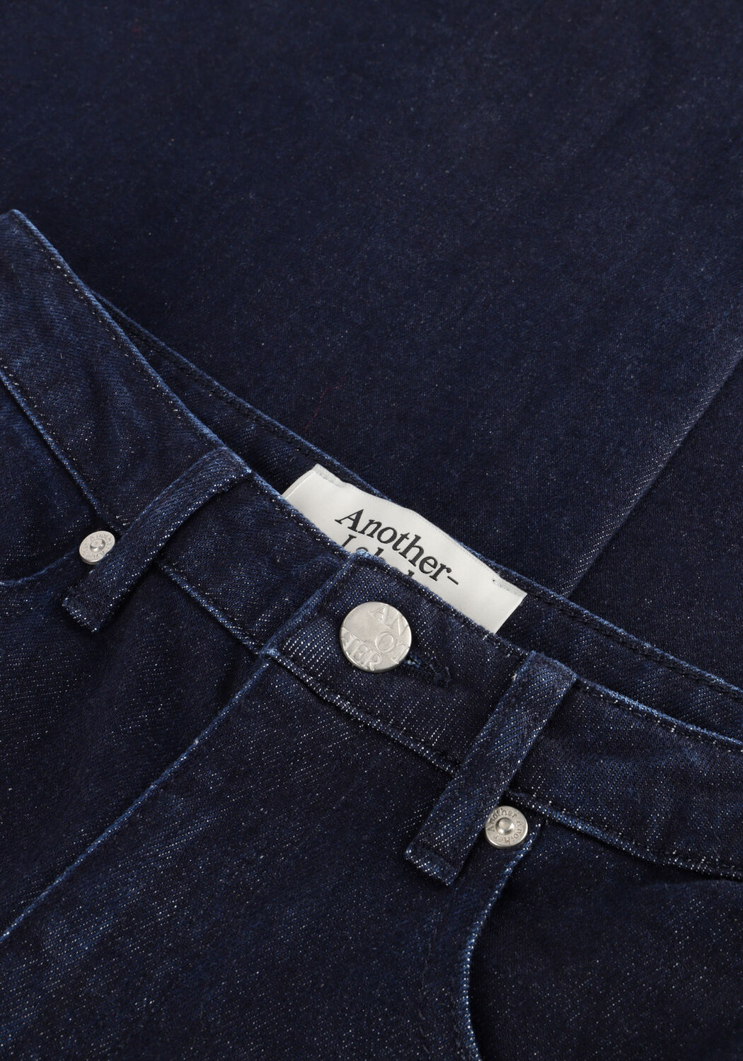 Donkerblauwe ANOTHER LABEL Wide jeans MOORE WIDE DENIM PANTS - large