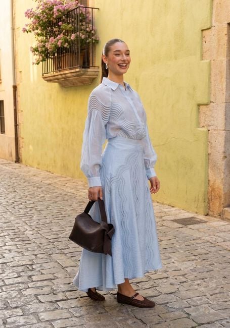 COPENHAGEN MUSE Jupe maxi CMCOLE-SKIRT Bleu clair - large
