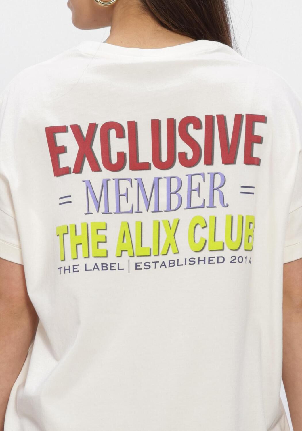 ALIX THE LABEL T-shirt LADIES KNITTED ALIX CLUB T-SHIRT &Eacute;cru - large