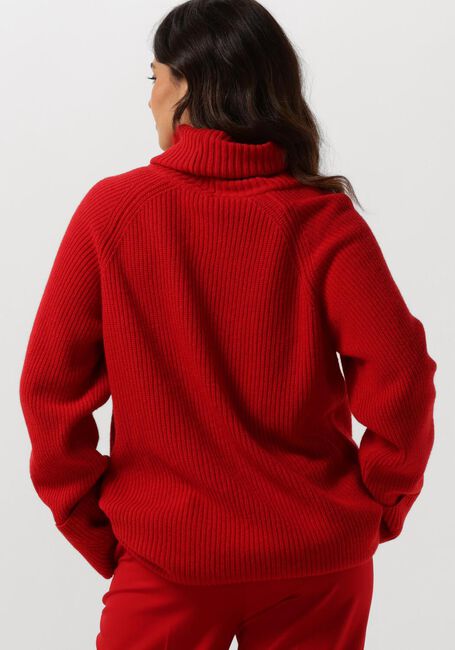 VANILIA Pull OVERSIZED TURTLE SWEATER en rouge - large