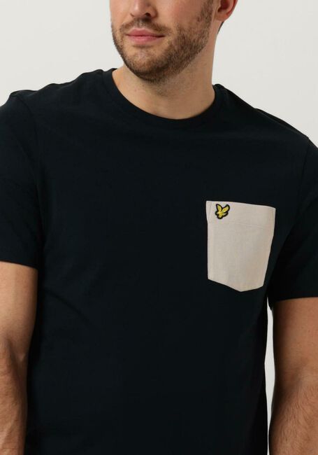 LYLE & SCOTT T-shirt CONTRAST POCKET T-SHIRT Bleu foncé - large