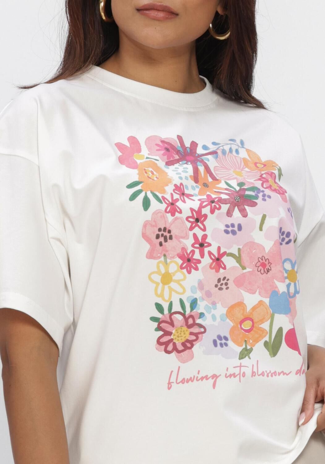 YDENCE T-shirt T-SHIRT BLOSSOM DAYS &Eacute;cru - large