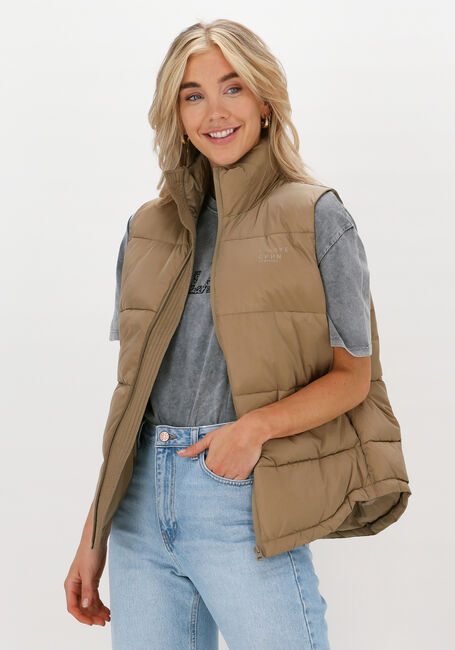 ENVII Veste sans manches ENMONTEL VEST 6847 en beige - large