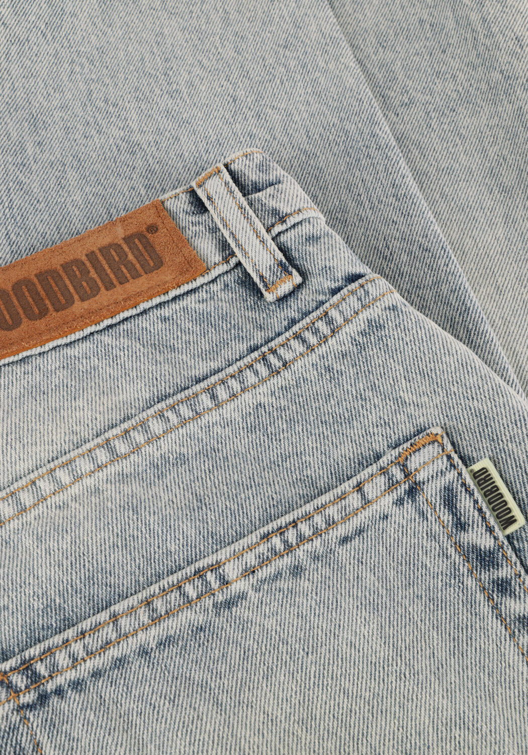 Lichtblauwe WOODBIRD Straight leg jeans WBLEROY DAWN JEANS - large