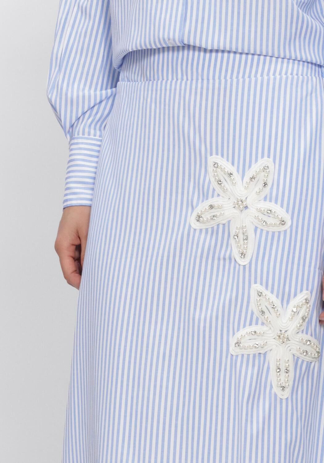 Lichtblauwe NOTRE-V Maxirok NV-HILKA - large