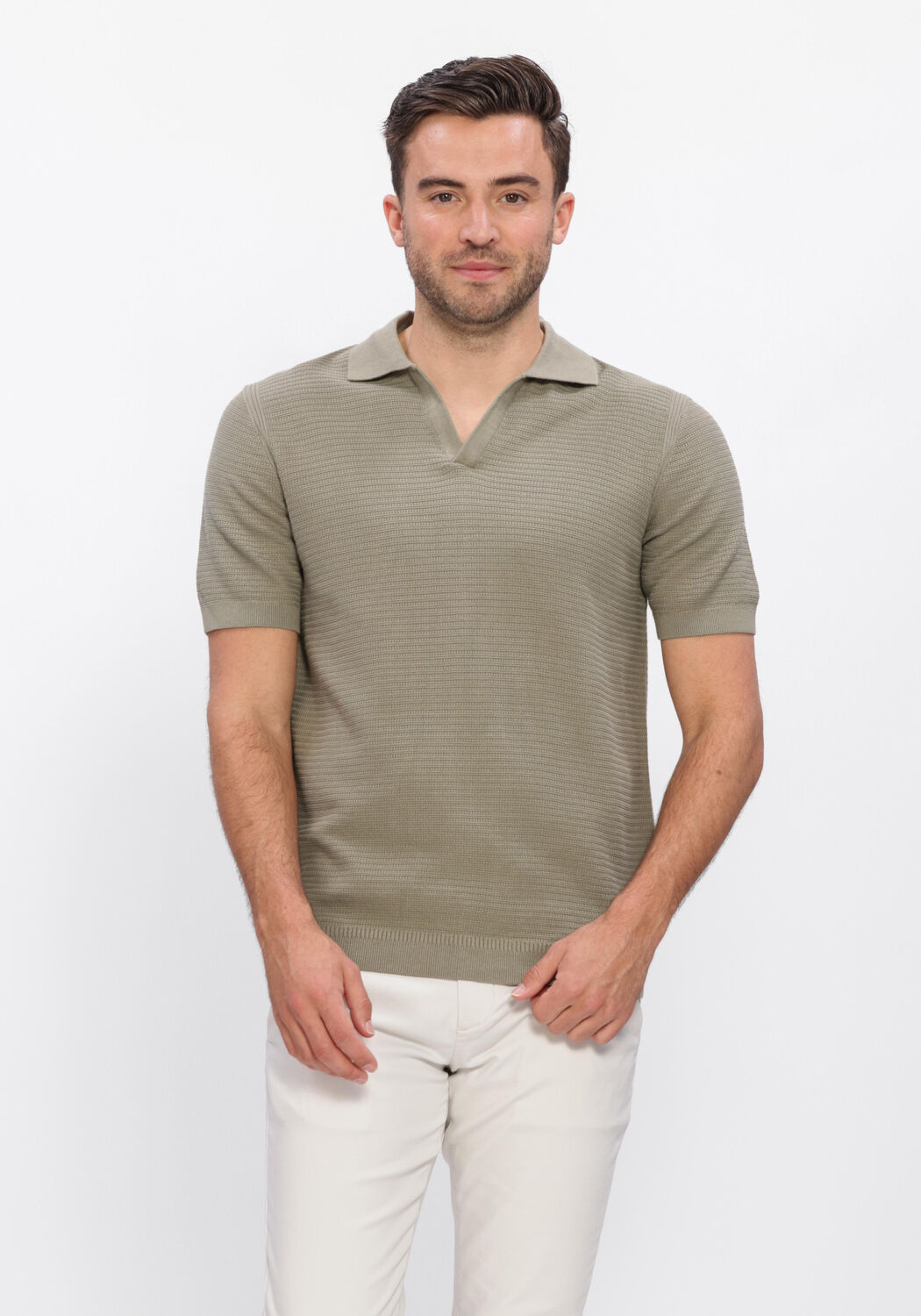 DSTREZZED Polo KOSTAS POLO en vert - large
