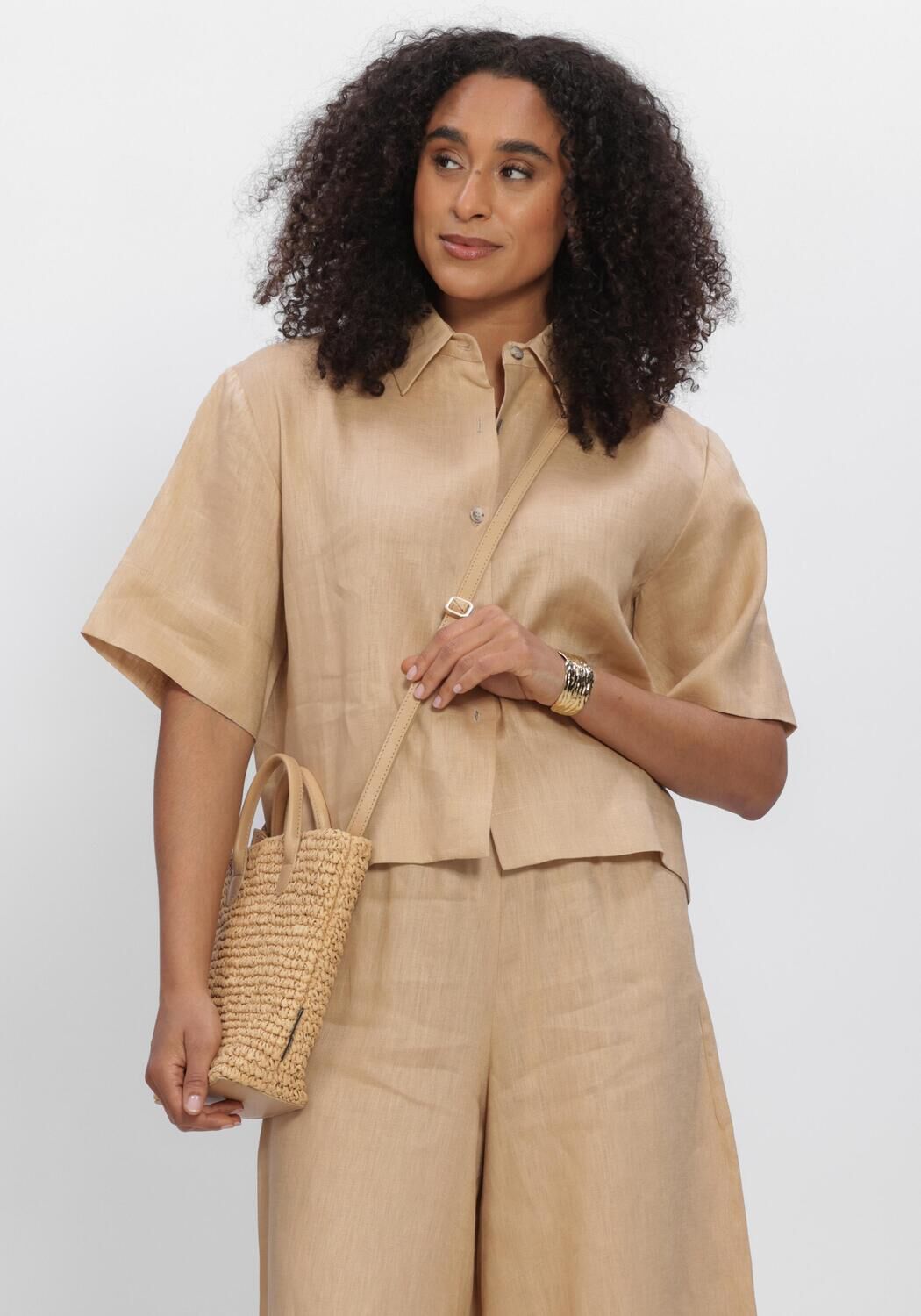 GREEK ARCHAIC KORI S26K-1005032 Blouses en beige - large