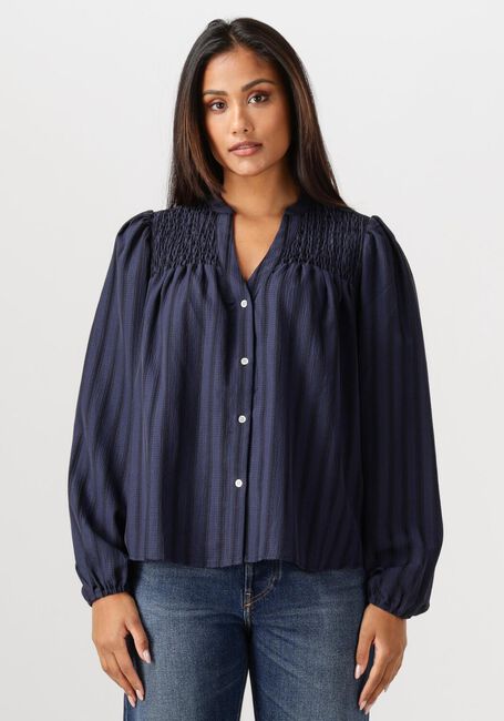 Donkerblauwe CO'COUTURE  LULU SMOCK V-SHIRT - large