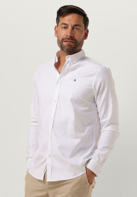 SCOTCH & SODA Chemise décontracté ESSENTIALS - ORGANIC OXFORD REGULAR FIT SHIRT en blanc - large
