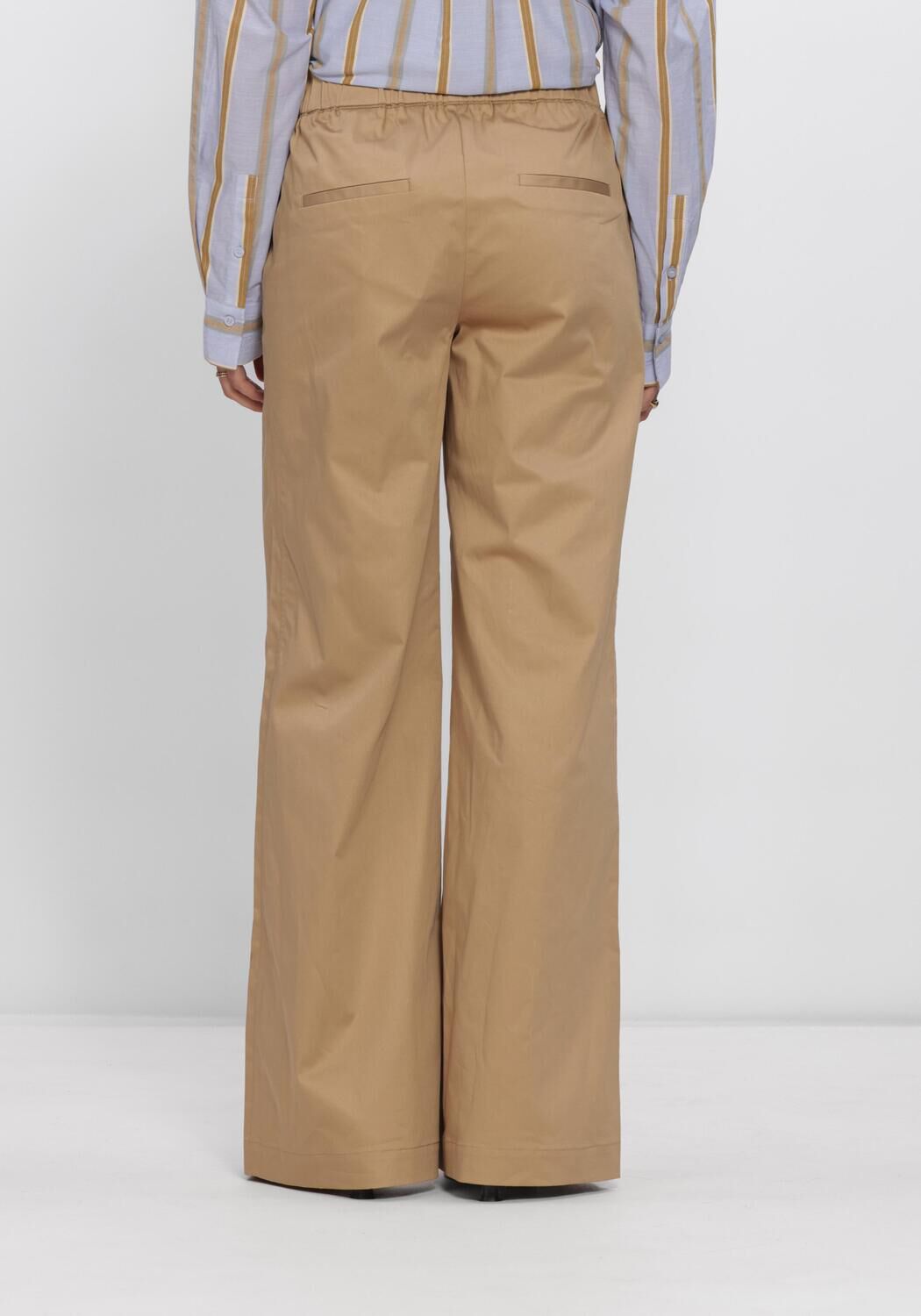 Beige BEAUMONT Wijde broek SCARLET PANTS - large