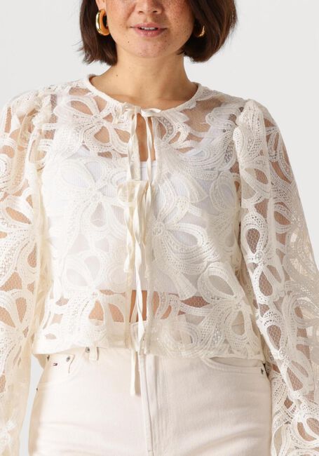 Ecru OBJECT  OBJROSE L/S TOP - large