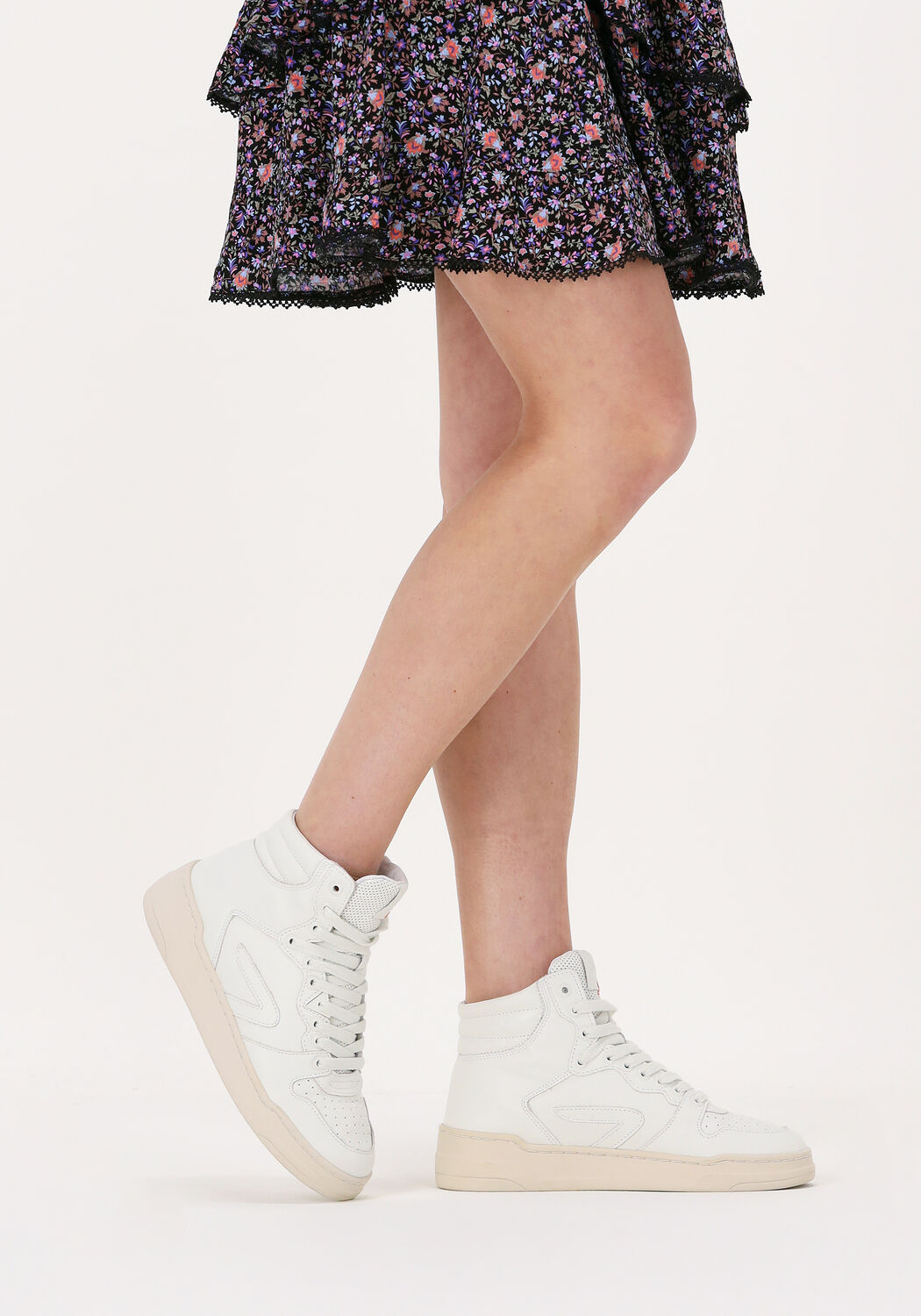 Witte HUB Sneakers COURT-Z HIGH - large