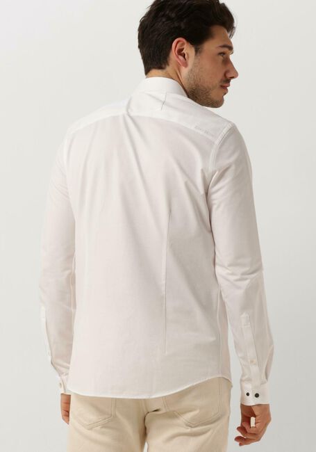 Lichtgrijze CAST IRON Klassiek overhemd LONG SLEEVE SHIRT TWILL JERSEY 2 TONE - large
