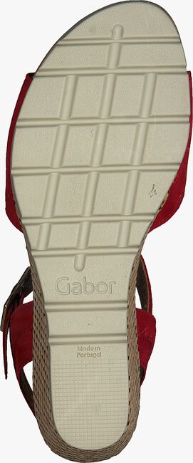 GABOR Sandales 842 en rouge - large