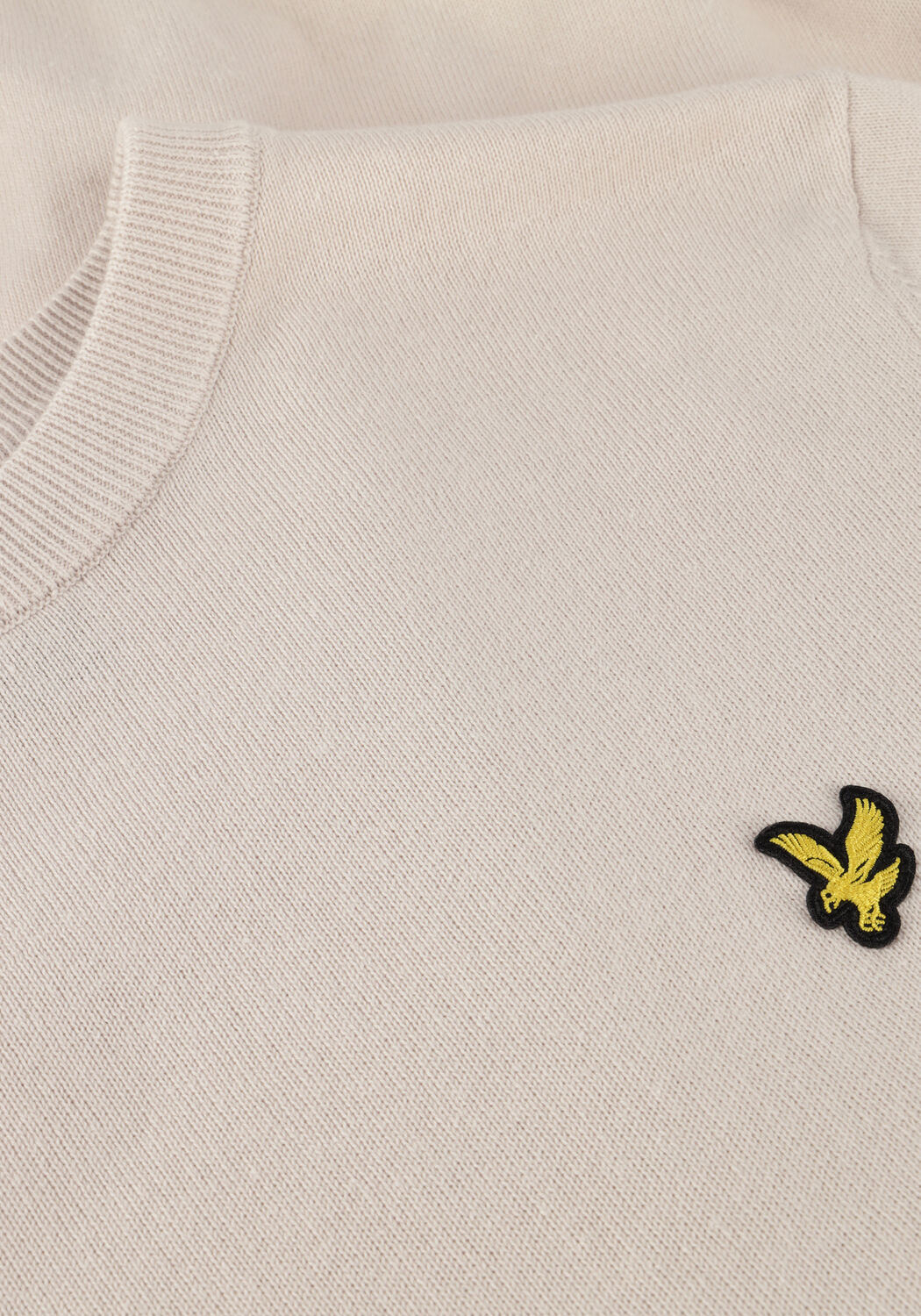 Beige LYLE & SCOTT Trui COTTON CREW NECK JUMPER - large