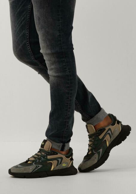 LACOSTE Baskets basses L003 en vert - large