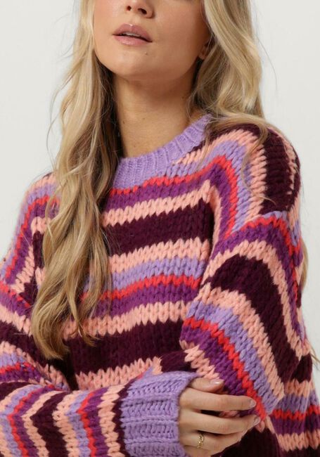 YDENCE Pull KNITTED SWEATER MEGGIE en rose - large