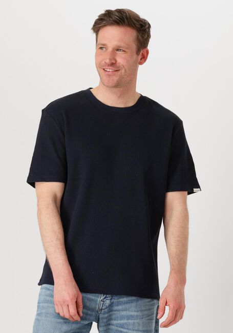 ANERKJENDT T-shirt AKKIKI S/S WAFFLE TEE Bleu foncé - large