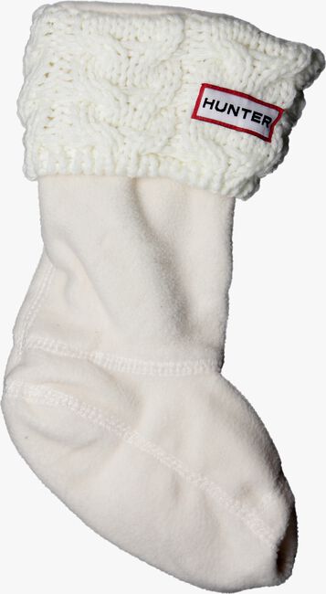 HUNTER KIDS CHUNKY CABLE Chaussettes en blanc - large