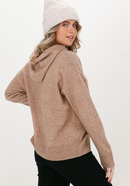 SELECTED FEMME Pull SLFNOVAH LS KNIT HOODIE B en beige - large