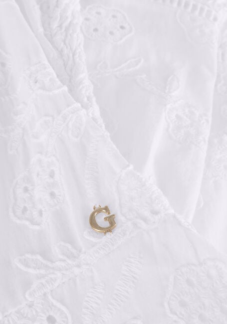 GUESS Mini robe SS CLIO FLARE MIDI DRESS en blanc - large
