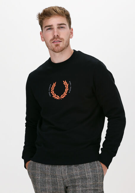 FRED PERRY Chandail LAUREL WREATH SWEATSHIRT en noir - large