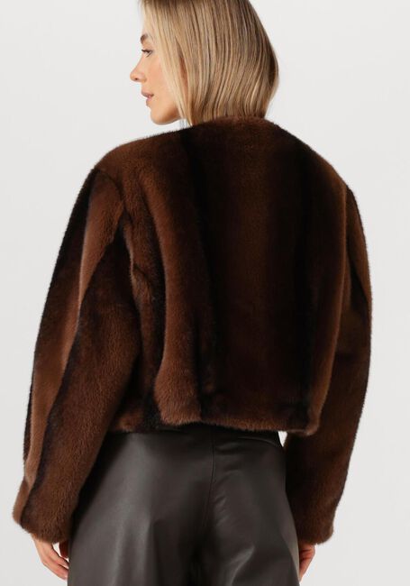 Bruine STUDIO AR Faux fur jas CELESTE - large