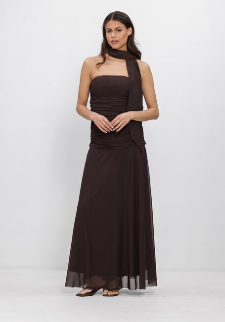Bruine NEO NOIR Maxi jurk MISI MESH DRESS - large